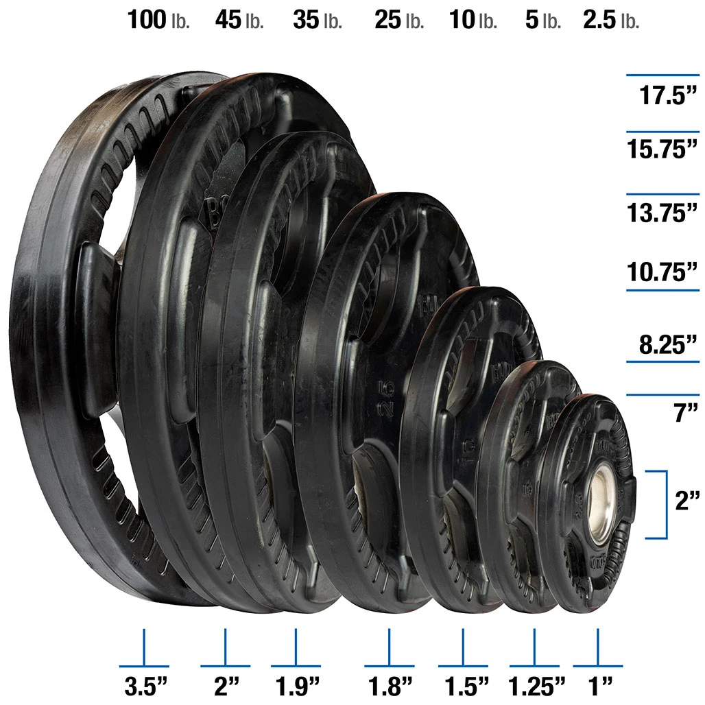 ORT Rubber Grip Olympic Plates